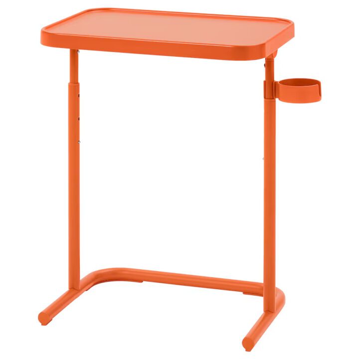 table d'appoint pour ordinateur orange Ikea