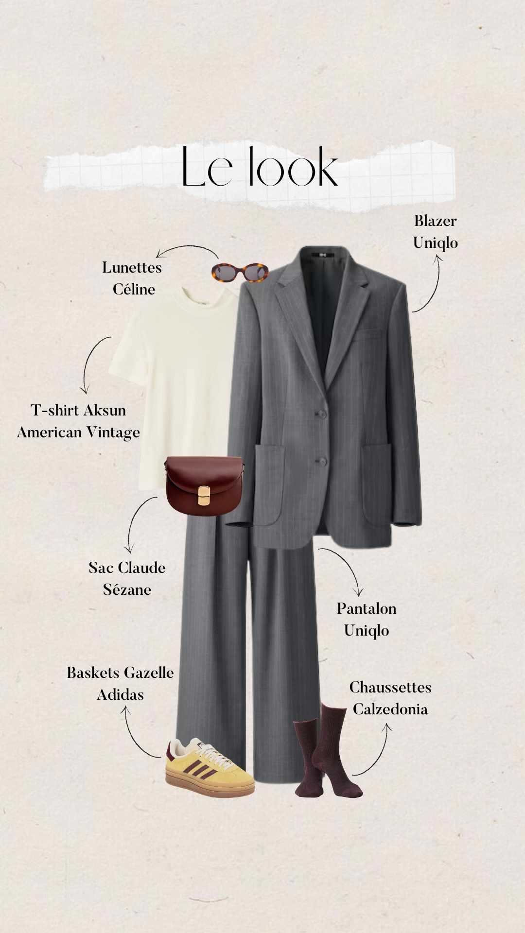 mode automne femme : ensemble tailleur gris