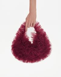 sac en tulle bordeaux Selezza