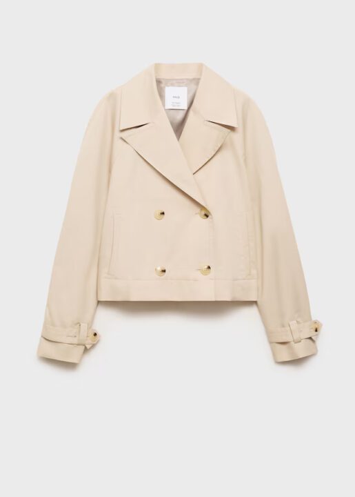 trench court beige Mango