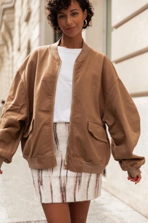 veste bomber camel Pretty Wire