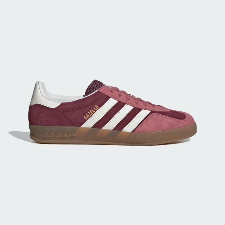 baskets Adidas Gazelle bordeaux et rose