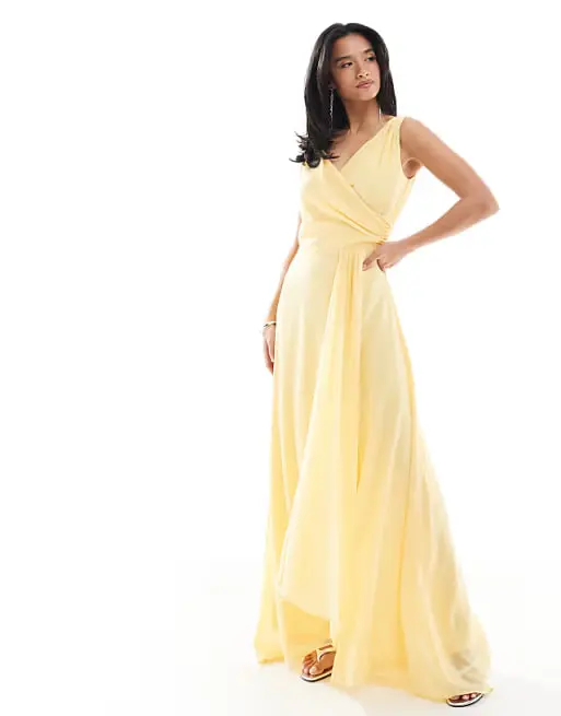 robe longue jaune Asos