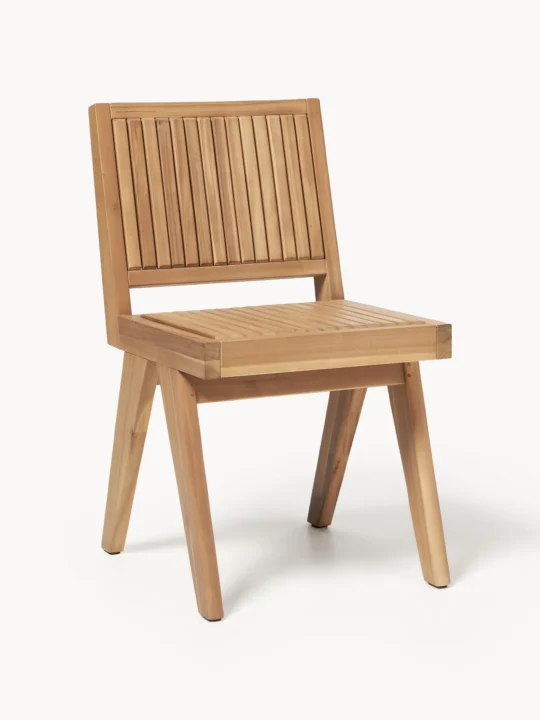 chaise de jardin en bois d'acacia Westwing