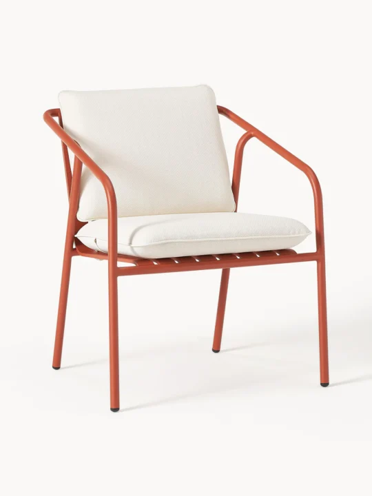 chaise de jardin en méal orange Westwing