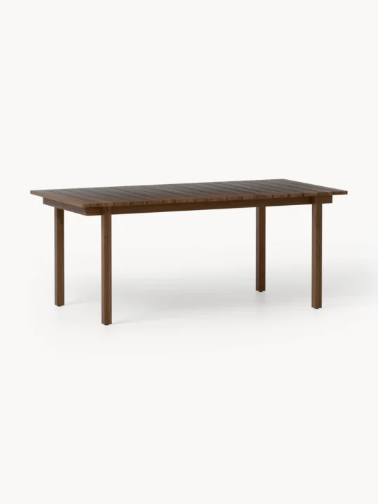 table de jardin en bois foncé Westwing
