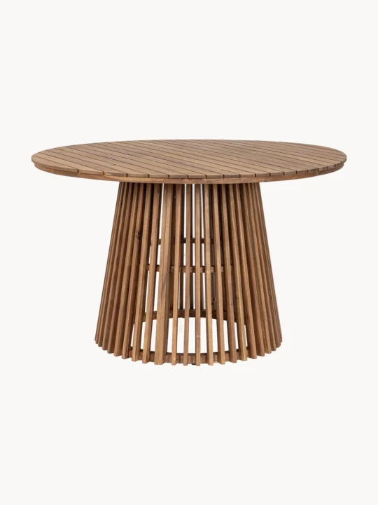 table de jardin ronde en bois d'acacia Westwing